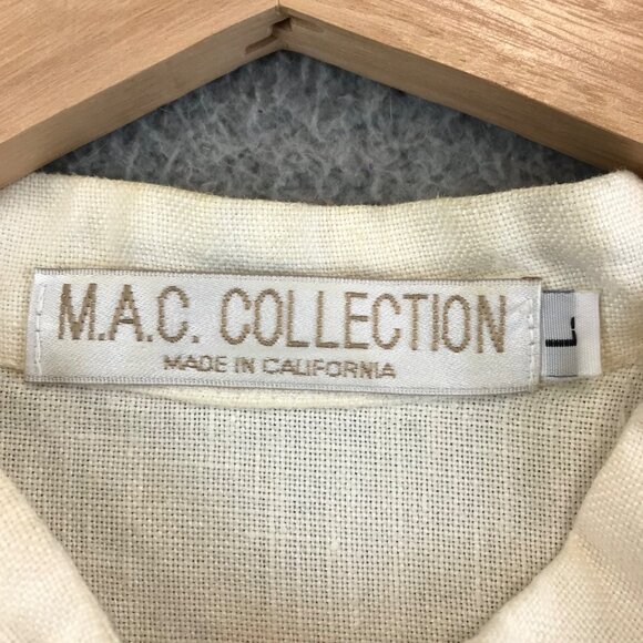 M.A.C Collection Women's 100% Linen Button Up Shirt Blouse - Picture 3 of 7